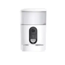 White compact water purifier with a built-in dispensing faucet and control panel on the front panel.