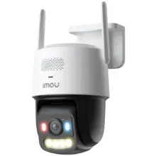 Outdoor wireless security camera with dual antennas and mounting bracket