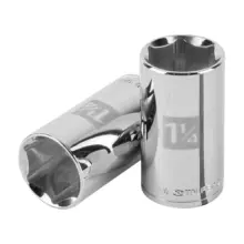 Copa Larga 6 Puntas Acero Cromo Cuadro 1/2″x 1-1/4″ Truper