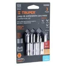 Avellanadores Para Metal 3 Uds. Truper 102383