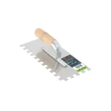 Llana 11" Dentado 1/2" 6 Remaches Mango Madera Truper 102703