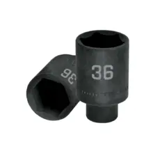 Copa De Impacto Larga 6 Puntas Acero Cromo 1/2″x 36mm Truper