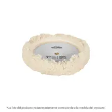 Borla Para Pulir 8" De Lana Trenzada Hook And Loop Truper