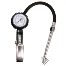 Inflador Con Manómetro Hembra 1/4" Npt Zamac Surtek