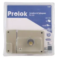 Cerradura De Sobreponer Izq. Llave Estándar Blíster Prolok