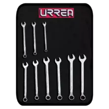 Llaves Mixtas Acero Pulido Métricos (Jgo. 9 Pzas) Urrea