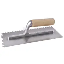 Llana Dentada Cuadrada Mango Plástico 11"x 5" Surtek