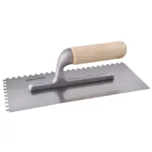 Llana Dentada Cuadrada 6 Remaches Madera 11"x 5" Surtek