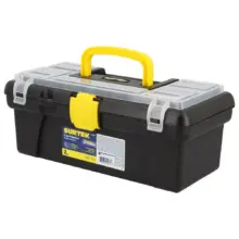 Caja Portaherramientas Plástica Broches Plásticos 12" Surtek