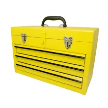 Caja Portaherramientas Metálica 3 Gavetas Amarillo Surtek