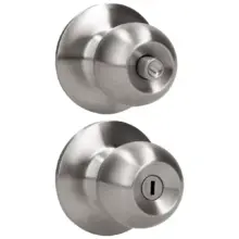 Cerradura De Pomo Bola Para Baño Acero Inoxidable Prolok