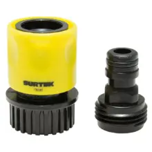 Conector Para Manguera Sistema Click + Adaptador 3/4" Surtek