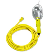 Lámpara De Taller Con Canastilla Metálica Amarillo 8 m Surtek
