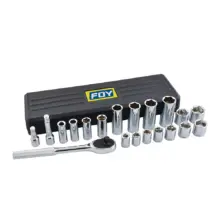 Copas Y Accesorios En Pulgadas 3/8" (Jgo. 21 Pzas.) Foy