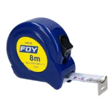 Flexómetro Con Carcasa Plástico Azul 8 m x 1" Foy