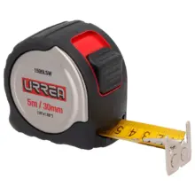 Flexómetro Con Carcasa  Acero Inoxidable 5 m x 30 mm Urrea