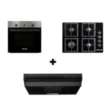 Combo Estufa+Horno HG 2555+Campana Extractora Challenger