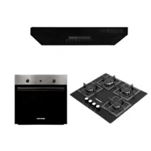 Combo Estufa SQ 6762+Campana Extractora+Horno Challenger