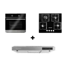 Combo Estufa+Horno HE 2502+Campana Extractora Challenger