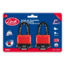 Candados Impermeables Laminado 40 mm (Jgo. 2 Pzas.) Lock