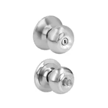 Cerradura De Pomo Ovalado Para Baño Acero Inoxidable Prolok