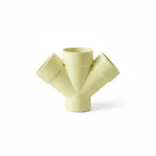 Yee Sanitaria Doble 4″ PVC Amarilla Celta 2901735