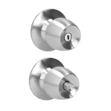 Cerradura De Pomo 1/2 Copa Para Baño Acero Inoxidable Prolok