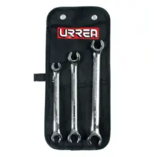 Llave Abocinada Acero Pulido Espejo (Jgo. 3 Pzas) Urrea
