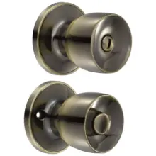 Cerradura De Pomo 1/2 Copa Para Baño Latón Antiguo Prolok