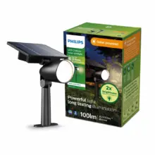 Estaca Solar Led Deco 1w 50lm Ashlyn Luz Cálida Philips