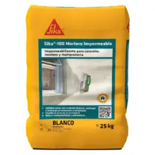 Sika Mortero Impermeable Aditivo Concreto Blanco 25 Kg Liq