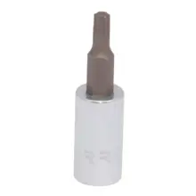 Copa Punta Torx Acero Cromo Cuadro 1/4"x5.24 mm Urrea