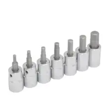 Copas Punta Hexagonal Cuaadro 3/8" (Jgo. 7 Pzas.) Urrea