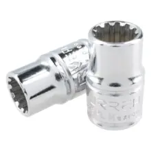 Copa Spline Acero Cromo Cuadro 3/8"x#12 Urrea