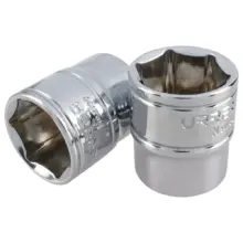Copa Corta 6 Puntas Acero Cromo Cuadro 3/8"x3/4" Urrea