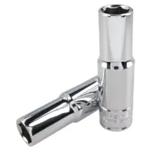 Copa Larga 6 Puntas Acero Cromo Cuadro 1/2"x 1/2" Urrea