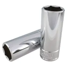 Copa Larga 6 Puntas Acero Cromo Cuadro 1/2"x22 mm Urrea