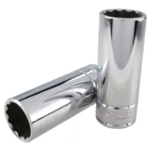 Copa Larga 12 Puntas Acero Cromo Cuadro 1/2"x23 mm Urrea