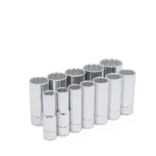 Copas  Largas 12 Puntas Cuadro 1/2" (Jgo. 12 Pzas.) Urrea