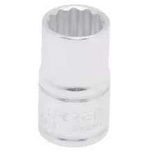 Copa Corta 12 Puntas Acero Cromo Cuadro 1/2"x9/16" Urrea