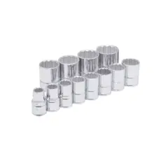 Copas Cortas 12 Puntas Cuadro  1/2" (Jgo. 12 Pzas.) Urrea