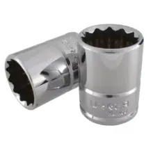 Copa Corta 12 Puntas Acero Cromo Cuadro 1/2"x21 mm Urrea