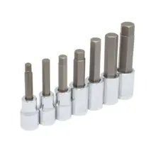 Copas Punta Hexagonal Cuadro 1/2" (Jgo. 7 Pzas.) Urrea