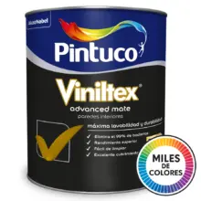 Pintura Viniltex Advanced Interior Multicolor Pintuco 1/4 GL