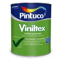 Pintura Viniltex Banos Y Cocinas 1/4 Galón Blanco Pintuco