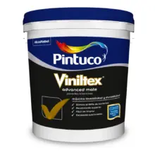 Pintura Viniltex Advanced Balde 2.5 Galones Blanco Pintuco
