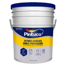 Estuco Acrilico Exterior Caneca 30 Kg Blanco Pintuco