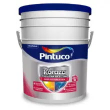 Pintura Koraza Doble Vida Exterior Blanco Pintuco 5 Galones