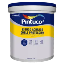 Estuco Acrilico Exterior Galon 6 Kg Blanco Pintuco
