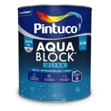 Pintura Aquablock Ultra Interior Blanco Pintuco 1 Galón